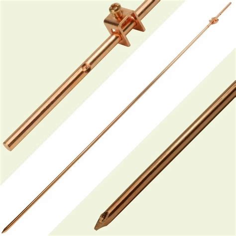 Earthing Electrode - 14,2mm copper bonded earthing rod 3000mm long ...