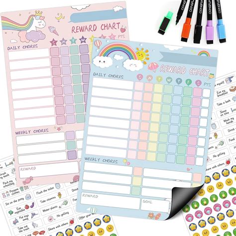 SINGFUM Magnetic Chore Chart for Kids Multiple Kids 14x10 India | Ubuy