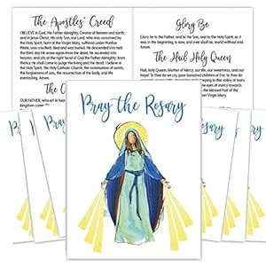 Needzo Pray The Rosary Folding Card, Catholic Kids' Sunday School ...