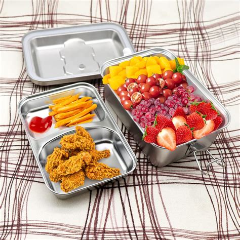 BMLMCJ-T Stainless Steel Bento Box with 3 Compartments 1.8L India | Ubuy