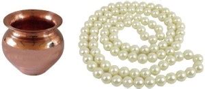 Adhvik Combo Of Copper ( 2 No Regular Size ) Kalash Lota With Natural ...