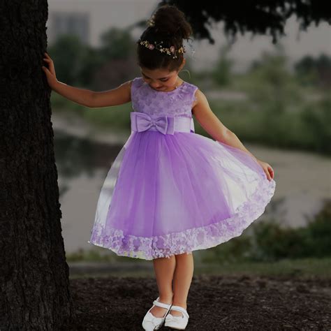 Girls Purple Dress | Lavender Fairy Tale Princess Dress – Sara Dresses
