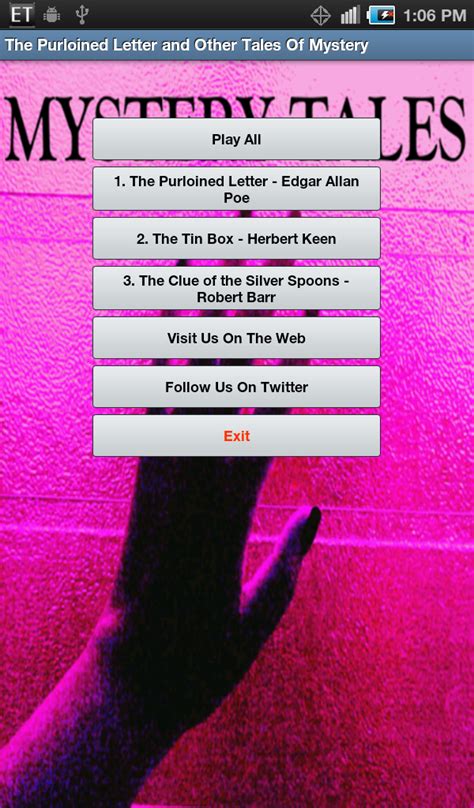 Select Mystery Tales (Purloined Letter, Tin Box, Clue of the Silver ...