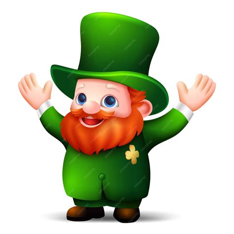 Premium Vector | Leprechaun saint patrick day 3d cartoon vector