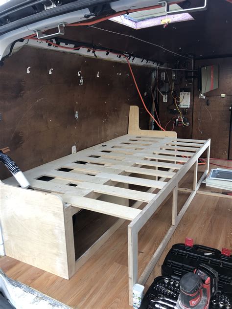 Custom Slide out Couch/Bed in a Chevy Van