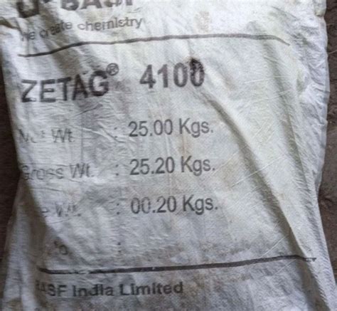 Water Treatment Chemicals Bags - Solenis BASF Zetag 8165 Cationic ...