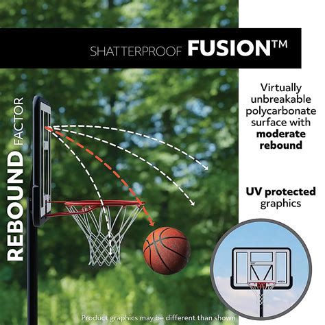 Lifetime 44 in Polycarbonate Basketball Backboard and Rim Combo | Academy