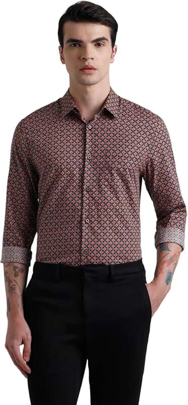 Amazon.in: Reds - Black Shirts: Clothing & Accessories