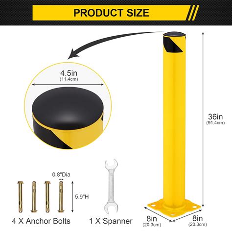 Sapodilla Poste de bolardo de seguridad, barrera de estacionamiento ...