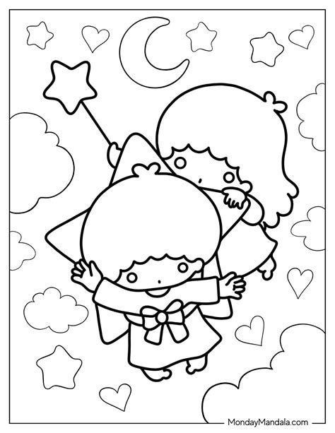 Little Twin Stars Coloring Pages
