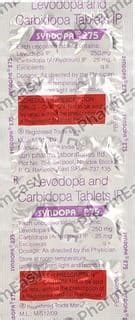 Syndopa 275mg Strip Of 10 Tablets: Uses, Side Effects, Price & Dosage ...
