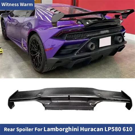 Carbon Fiber Tail Wing for Lamborghini Huracan LP580 LP610 EVO Modified ...