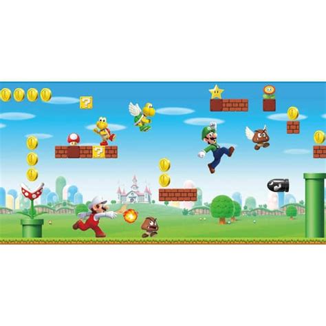 Super Mario Scene Red, Blue and Green Peel and Stick India | Ubuy