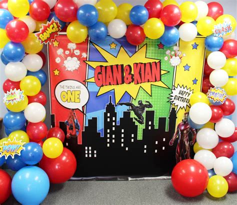 Superhero Backdrop by Week24 on Etsy | Superhero birthday party ...