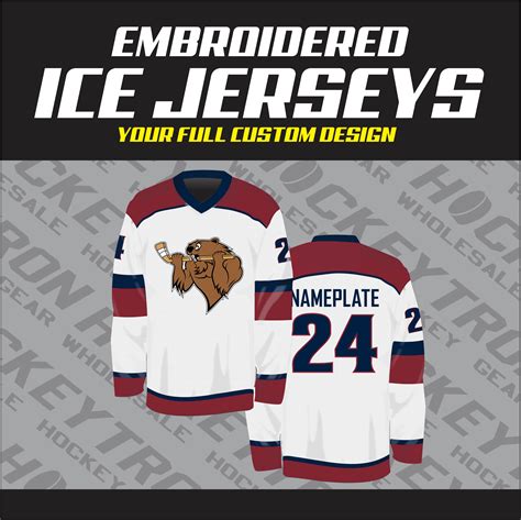 Custom Embroidered Hockey Jerseys