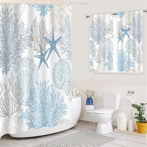 YISURE Bathroom Shower Curtains with Matching Window Treatments ...