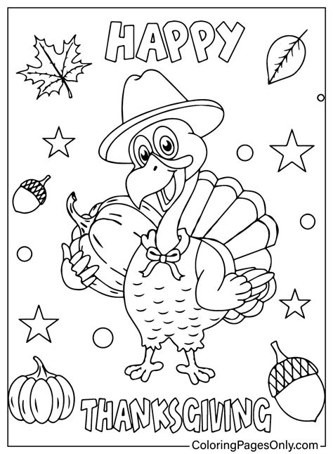 118 Turkey Coloring Pages - ColoringPagesOnly.com