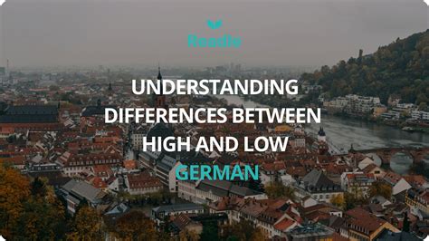 High German vs. Low German: Understand the Differences | Readle
