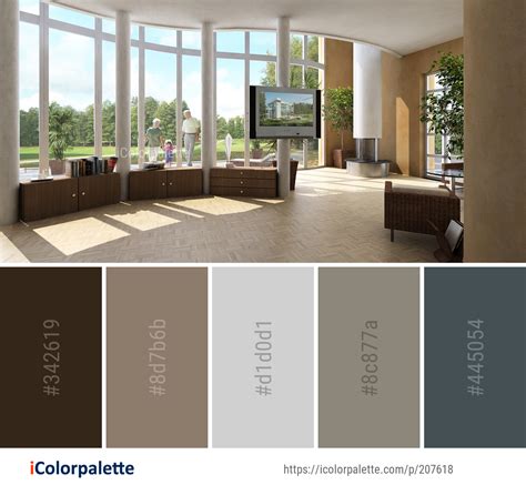 Color Palette Ideas from Property Interior Design Lobby Image | iColorpalette - color palette for real estate business