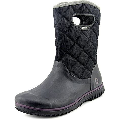 Quilted Pull On Juno Mid Waterproof Outdoor Boots