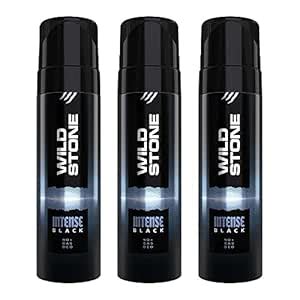 Wild Stone Intense Black Long Lasting No Gas Deodorant for Men, Pack of ...