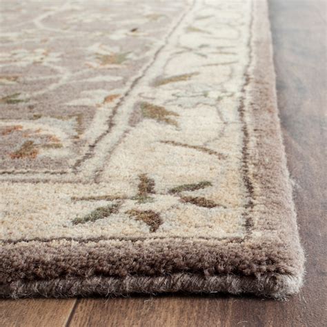 Safavieh Heritage Collection Grey and Beige Area Rug - 8x10’, Hand ...
