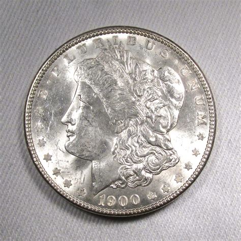 1900 Silver Morgan Dollar UNC Coin AQ409 - Decatur Coin and Jewelry