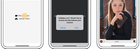 Inline HTML5 Desktop Recorder on Safari on iOS