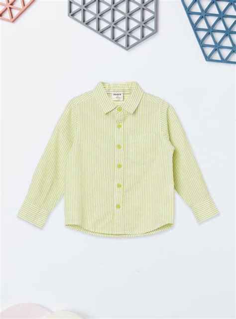 Buy Boys Seersucker Striped Shirt Online at just Rs. 599.0 ...