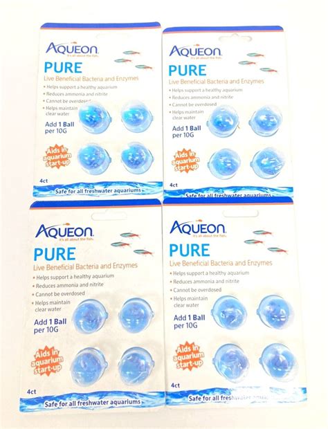 4 Pack (4 Balls Ea) Aqueon Pure Live Beneficial | Ubuy India