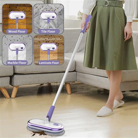 Buy GOBOT Electric Mop Cordless Spin Mop for Floor Cleaning, [Upgraded ...