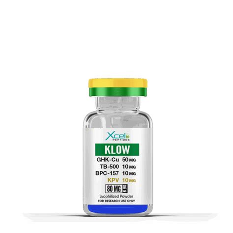 Buy KLOW Peptide | GLOW Peptide + KPV blend (GHK-cu, TB-500, BPC-157 + KPV)