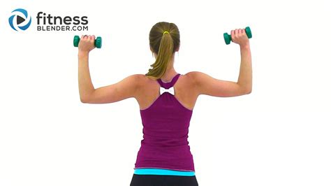 Tank Top Arms Workout - Arms, Chest, Back and Shoulders | Fitness Blender