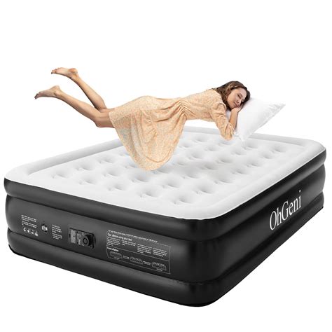 Queen Air Mattress with Built-in Pump for Guest 18" Tall, Inflatable ...