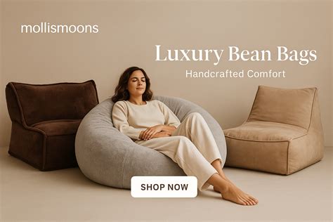 Mollismoons® Luxury Bean Bags & Cozy Home Décor | Free Shipping in Ind ...