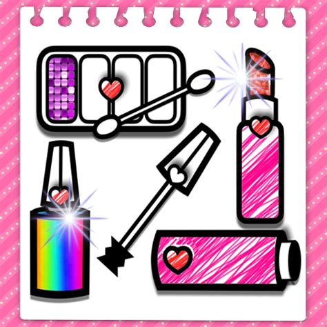 Glitter Fashion Beauty and makeup Coloring Book For Kids - App on ...
