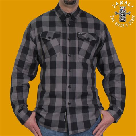 Hot Leathers Black and Gray Flannel Shirt Timeless Style Meets Rugged ...