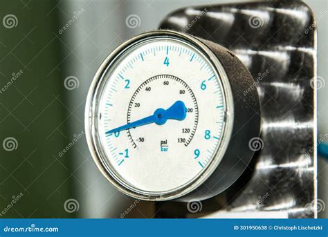 Closeup Manometer Pressure Measurement Analysis Pressure is Measured in Units of Force Per Unit ...