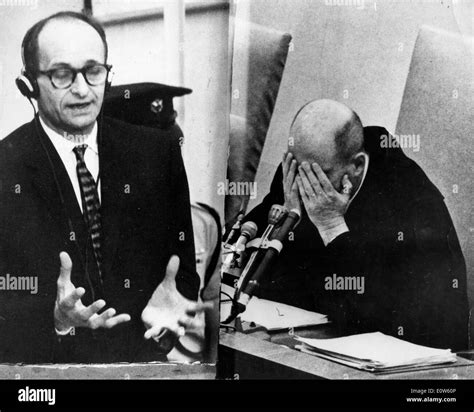 Adolf Eichmann during his trial in Jerusalem Stock Photo - Alamy
