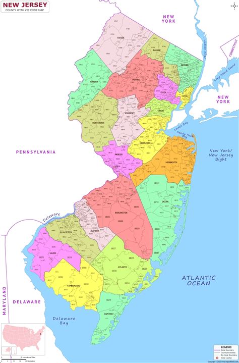Printable Bergen County Zip Code Map - Free Printable Worksheets ...