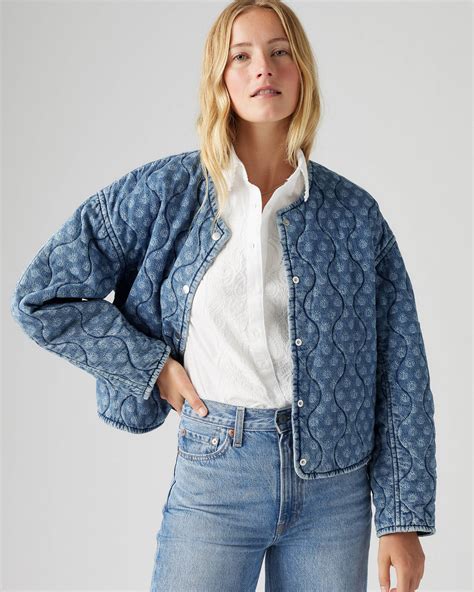 Rumer Quilted Liner Jacket - Blue | Levi's® BE