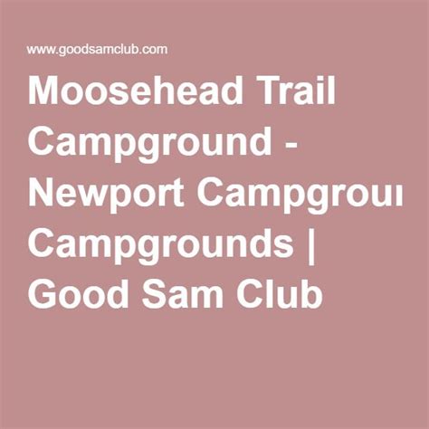Moosehead Trail Campground Newport Maine: Camping on the Lakeshore