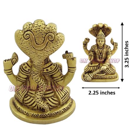 Vishnu Statue Sitting Posture in Brass buy online