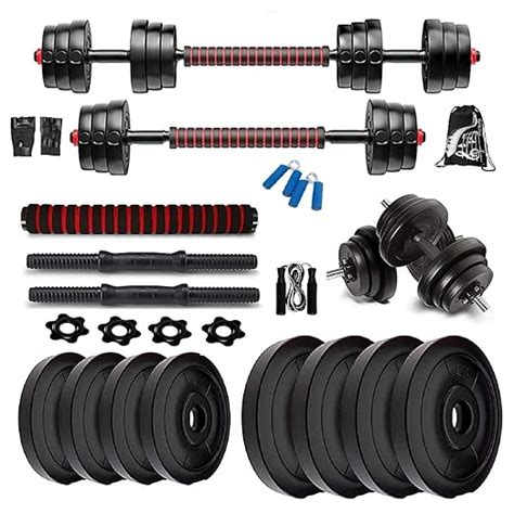 Bodyfit Home Gym Combo, (8KG - 30KG) Exercise Set, Gym Set Combo ...