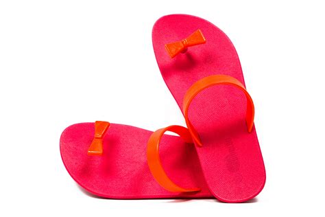 Poppi Bow Pink Sole Red Strap – Kameleo