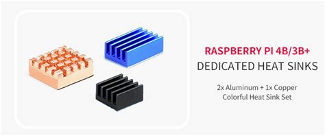 Colorful Heat Sink Set for Raspberry Pi 4B/3B+ – ThinkRobotics.com
