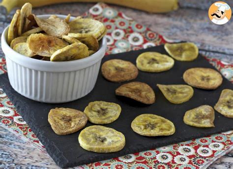 Plantain chips baked in the oven