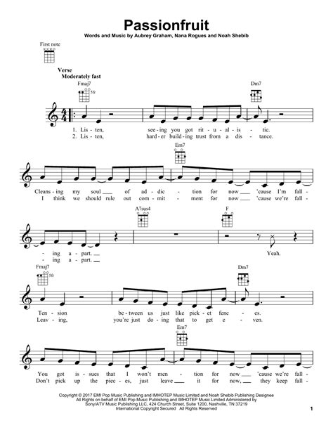 Passionfruit by Drake - Ukulele - Guitar Instructor