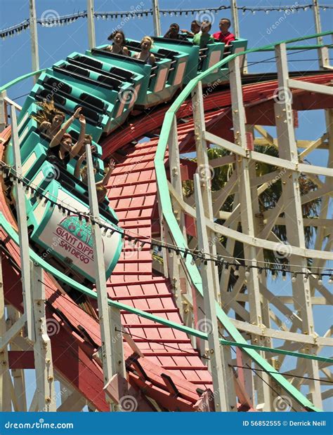A Giant Dipper Ride, Belmont Park, San Diego Editorial Image - Image of historic, amusement ...