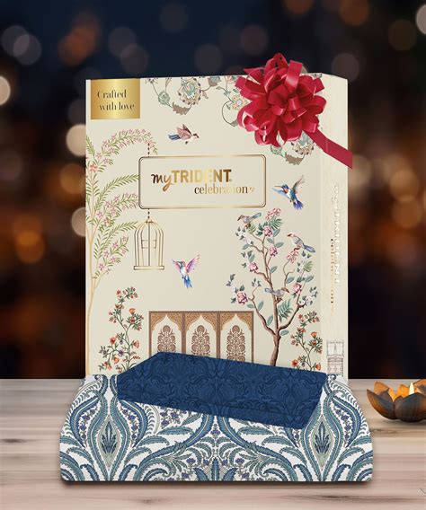 Celebration Gulnaz Blue Double Bedsheet Set,144 TC, 100% Cotton ...